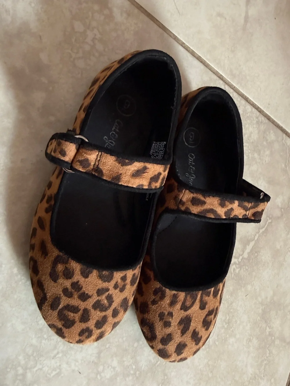 Cat&Jack Leopard Print Mary Jane Flats -